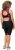 Ulla Popken Functional Padded Zip Front Cycling Leotard Black - Дамски Дънки & Панталони в Големи Размери – Plus Size - 