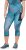 Ulla Popken Quick Dry Cropped Geometric Print Leggings Blue - Якета - 
