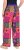 Ulla Popken Tile Print Wide Leg Palazzo Pants Purple - Дамски Дънки & Панталони в Големи Размери – Plus Size - 