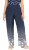 Ulla Popken Dot Gradient Wide Leg Elastic Waist Palazzo Pants Grey - Дамски Дънки & Панталони в Големи Размери – Plus Size - 