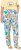 Ulla Popken Italy Print Elastic Waist Pants White - Дамски Дънки & Панталони в Големи Размери – Plus Size - 