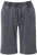 Ulla Popken Indigo Dyed Elastic Waist Jersey Shorts Black - Дамски Дънки & Панталони в Големи Размери – Plus Size - 
