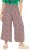 Ulla Popken Rose Wide Leg Elastic Waist Leopard Pattern Culottes Off-White - Дамски Дънки & Панталони в Големи Размери – Plus Size - 
