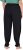 Ulla Popken Quick Drying Split Leg Elastic Waist Joggers Black - Дамски Дънки & Панталони в Големи Размери – Plus Size - 