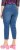 Ulla Popken Cropped Denim Look Stretch Fit Leggings Light Blue Denim - Дамски Дънки & Панталони в Големи Размери – Plus Size - 