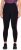 Ulla Popken Quick Drying Botanical Print Sport Leggings Black - Дамски Дънки & Панталони в Големи Размери – Plus Size - 