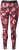 Ulla Popken Abstract Flower Print Performance Leggings Red - Дамски Дънки & Панталони в Големи Размери – Plus Size - 