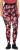 Ulla Popken Abstract Flower Print Performance Leggings Red - Дамски Дънки & Панталони в Големи Размери – Plus Size - 