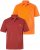 JP1880 Polo Shirts 2-pack Piqué Red Orange - Поло тениски - мъжки тениски с яка големи размери