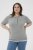 Kaffe Curve Lizzy Contrast Knitted Polo Grey Melange - Поло тениски - 