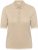 Kaffe Curve Lizzy Contrast Knitted Polo Feather Grey Melange - Поло тениски - 