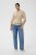 Kaffe Curve Lizzy Contrast Knitted Polo Feather Grey Melange - Поло тениски - 