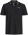 Jack & Jones Blaze Short Sleeve Polo Black - Поло тениски - мъжки тениски с яка големи размери