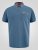 D555 Harvey Pique with Jacquard Collar & Cuffs Polo Teal - Поло тениски - мъжки тениски с яка големи размери