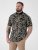 D555 Palmer Leaf Printed Jacquard Collar & Cuff Chest Pocket Polo Black - Поло тениски - мъжки тениски с яка големи размери