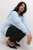 Kaffe Curve Lini Knit Пуловер Celestial Blue - Суичъри & cуичъри с качулка - 