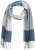 Ulla Popken Woven Check Print Scarf Soft Light Blue - Аксесоари - 