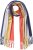Ulla Popken Ombre Rainbow Stripe Scarf Night Blue - Аксесоари - 