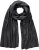 Ulla Popken Virgin Wool Cashmere Mix Scarf Black - Аксесоари - 