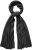 Ulla Popken Virgin Wool Cashmere Mix Scarf Black - Аксесоари - 
