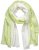 Ulla Popken Ombre Linen Blend Scarf Lime Green - Аксесоари - 