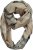 Ulla Popken Plaid Infinity Scarf Brown - Аксесоари - 