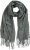Ulla Popken Fringed Scarf Graphite Grey - Аксесоари - 