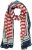Ulla Popken Mix Stripe Scarf Forest Green - Аксесоари - 