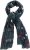 Ulla Popken Love Lightweight Scarf Navy - Аксесоари - 