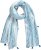 Ulla Popken Greek Stripe Tasseled Scarf Blue - Аксесоари - 