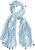 Ulla Popken Greek Stripe Tasseled Scarf Blue - Аксесоари - 