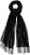 Ulla Popken Fringed Scarf Black - Аксесоари - 