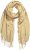 Ulla Popken Fringed Scarf Dark Putty - Аксесоари - 