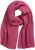 Ulla Popken Garter Stitch Knit Scarf Pink - Аксесоари - 