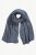 Ulla Popken Heather Knit Wool Blend Scarf Navy - Аксесоари - 
