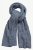 Ulla Popken Heather Knit Wool Blend Scarf Navy - Аксесоари - 
