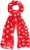 Ulla Popken Polka Dot Scarf Neon Red - Аксесоари - 