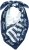 Ulla Popken Maritime Inspired Scarf Deep Aqua - Аксесоари - 