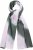Ulla Popken Batik Striped Scarf Lavender - Аксесоари - 