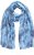 Ulla Popken Circle Print Scarf Blue - Аксесоари - 
