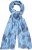 Ulla Popken Circle Print Scarf Blue - Аксесоари - 