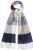 Ulla Popken Checked Fringed Hem Scarf Dark Putty - Аксесоари - 