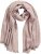 Ulla Popken Fringed Hem Knit Scarf Mocha Brown - Аксесоари - 