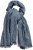 Ulla Popken Fringed Hem Knit Scarf Deep Aqua - Аксесоари - 