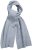 Ulla Popken Ribbed Knit Scarf Light Grey Melange - Аксесоари - 