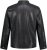 JP1880 Biker Style Leather Jacket Black - Якета - мъжки якета големи размери
