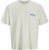 Jack & Jones Fold Crew Neck T-Shirt Antique White - Тениски - мъжки тениски големи размери