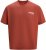 Jack & Jones Fold Crew Neck T-Shirt Red - Тениски - мъжки тениски големи размери