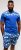Kam Jeans 5002 Palm Tree Panel Tee And Short Set Electric Blue - Тениски - мъжки тениски големи размери