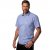 JP1880 Short Sleeve Check Print Traditional Shirt Blue - Ризи - мъжки ризи големи размери